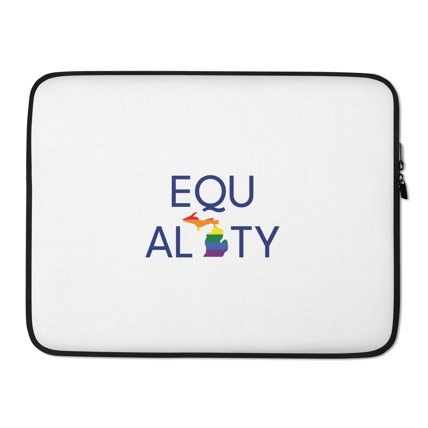 Michigan 'Equality' Laptop Sleeve (LGBTQ Pride Colors) - Circumspice Michigan