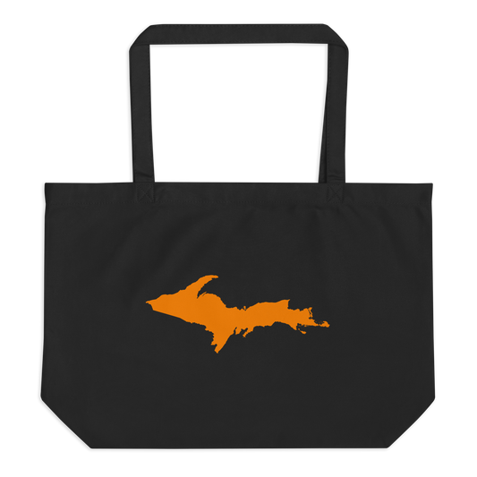Michigan Upper Peninsula Large Tote Bag (w/ Orange UP Outline)