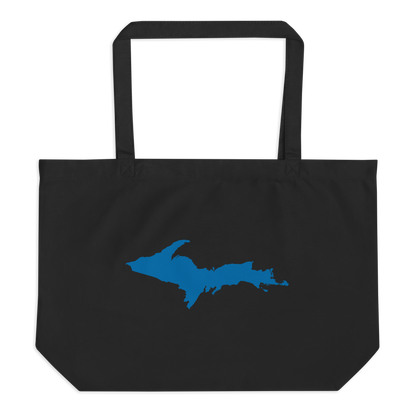 Michigan Upper Peninsula Large Tote Bag (w/ Azure UP Outline)