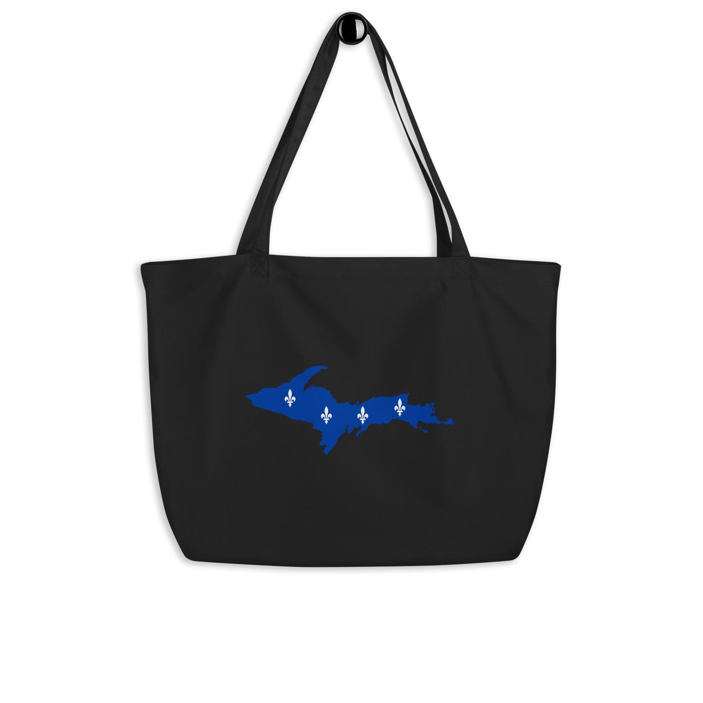 Michigan Upper Peninsula Large Tote Bag (w/ UP Quebec Flag Outline)