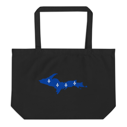 Michigan Upper Peninsula Large Tote Bag (w/ UP Quebec Flag Outline)