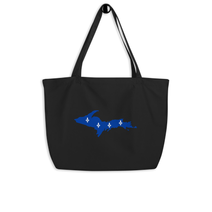 Michigan Upper Peninsula Large Tote Bag (w/ UP Quebec Flag Outline)