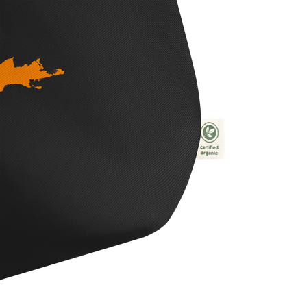 Michigan Upper Peninsula Large Tote Bag (w/ Orange UP Outline)