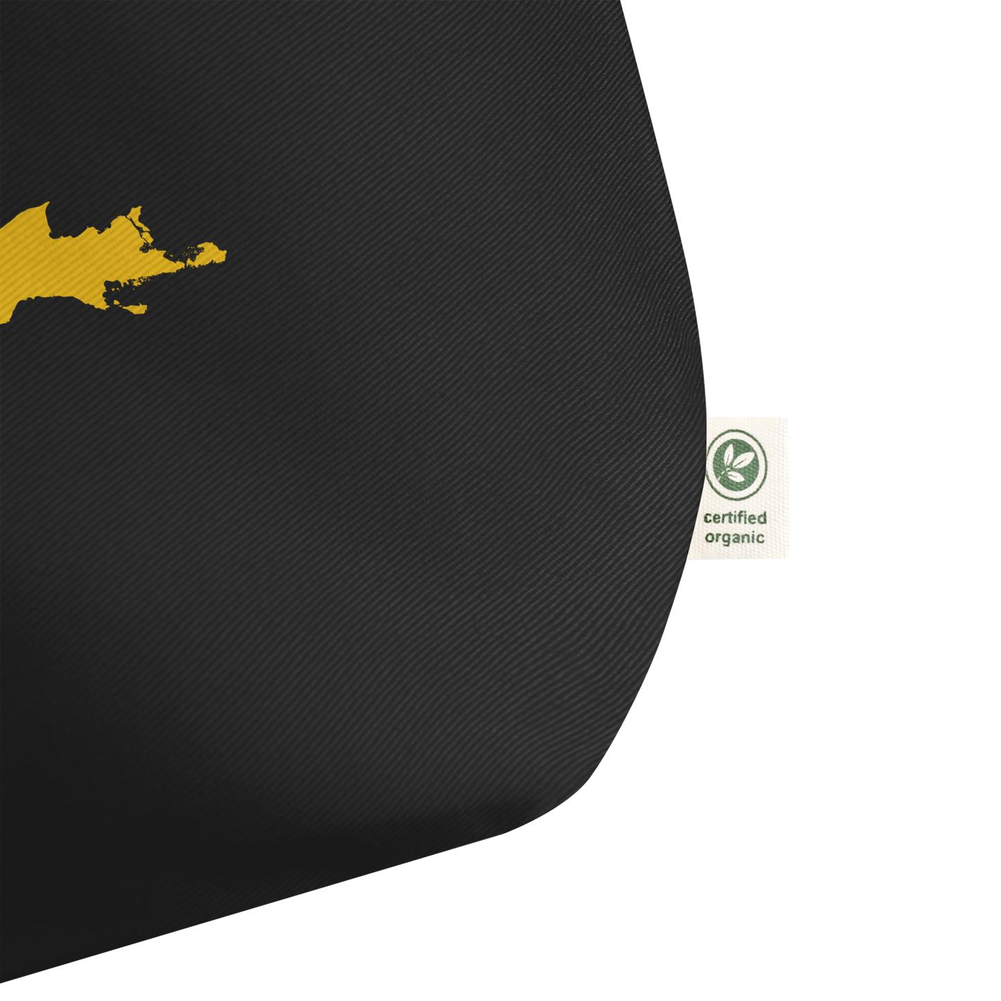 Michigan Upper Peninsula Large Tote Bag (w/ Gold UP Outline)