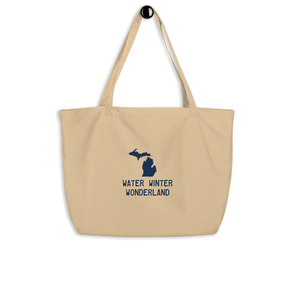 'Water Winter Wonderland' Michigan Large Everyday Tote Bag - Circumspice Michigan