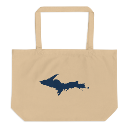 Michigan Upper Peninsula Large Tote Bag (w/ UP Outline)