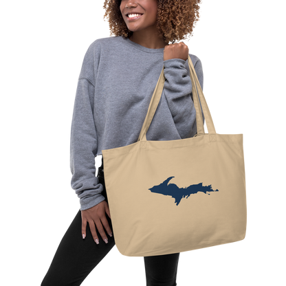 Michigan Upper Peninsula Large Tote Bag (w/ UP Outline)