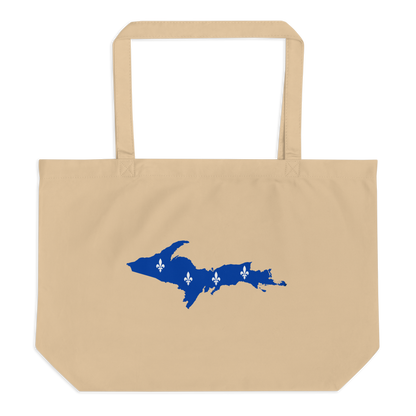 Michigan Upper Peninsula Large Tote Bag (w/ UP Quebec Flag Outline)