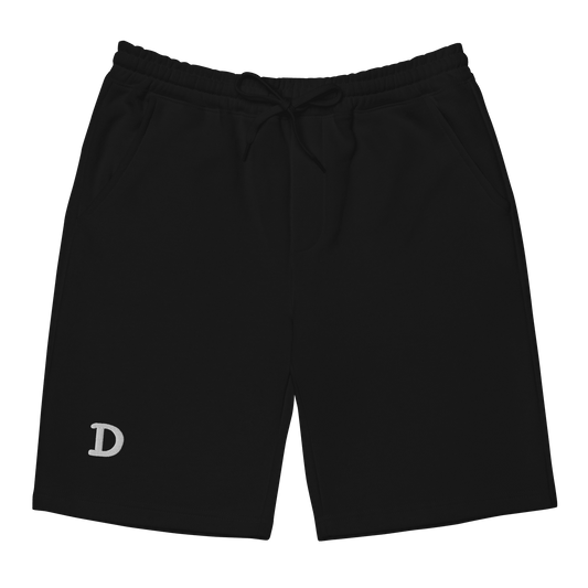 Detroit 'Old French D' Men's Shorts | Embroidered Fleece - Circumspice Michigan