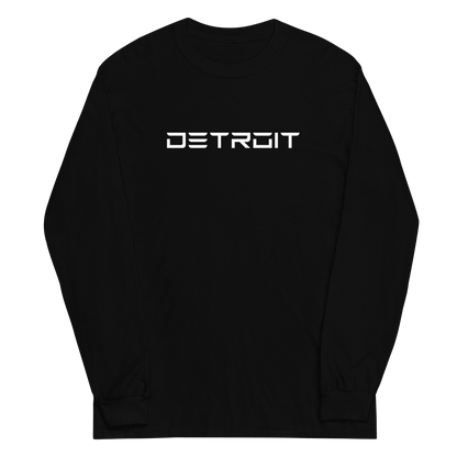 'Detroit' T-Shirt (Electric Font) | Unisex Long Sleeve - Circumspice Michigan