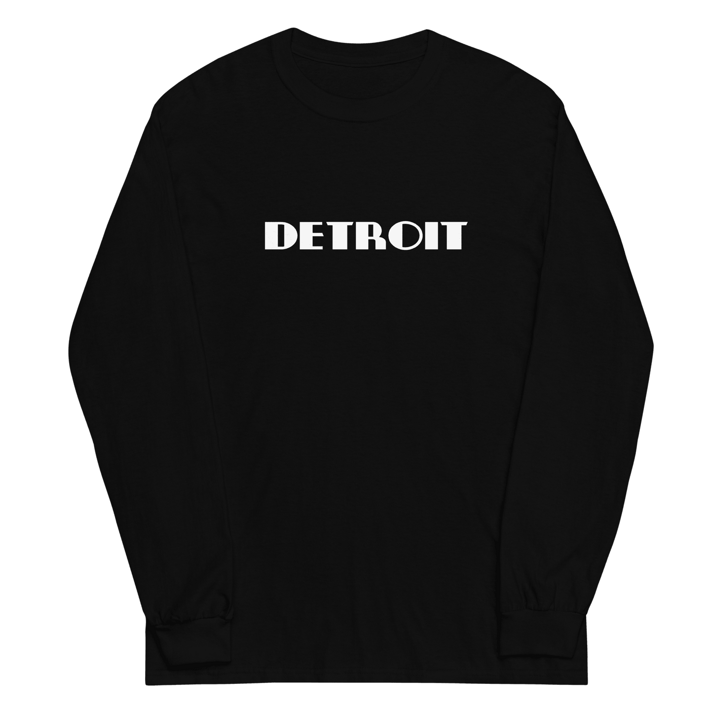 'Detroit' T-Shirt (Art Deco Font) | Unisex Long Sleeve - Circumspice Michigan