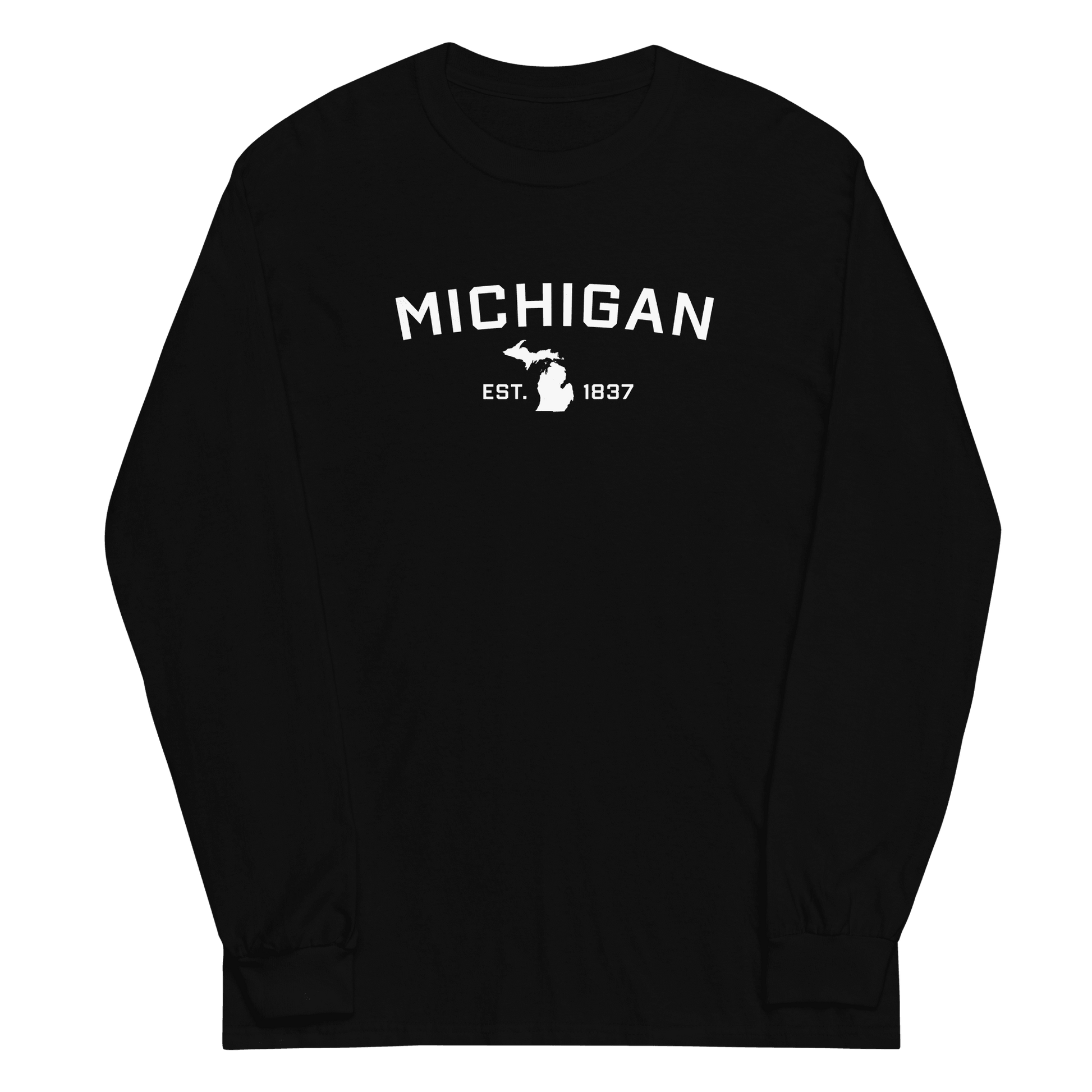 'Michigan EST 1837' T-Shirt | Unisex Long Sleeve - Circumspice Michigan