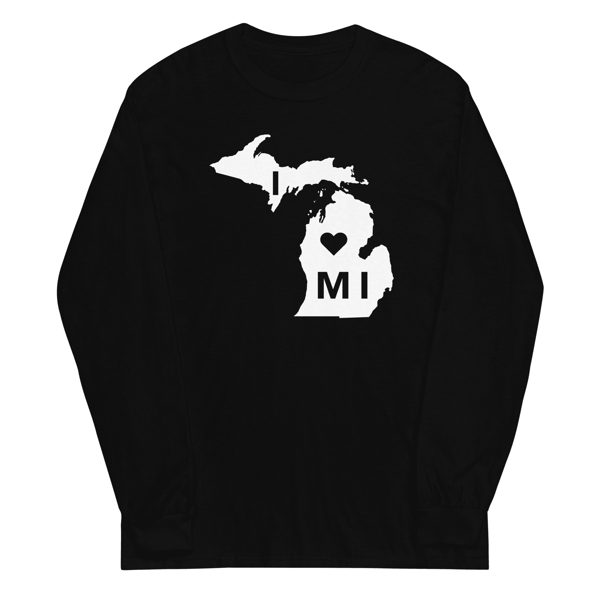 'I ❤️ MI' T-Shirt | Unisex Long Sleeve - Circumspice Michigan