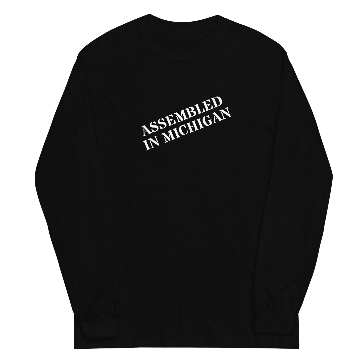 'Assembled in Michigan' T-Shirt | Unisex Long Sleeve - Circumspice Michigan