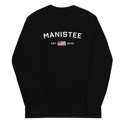 'Manistee EST 1840' T-Shirt | Unisex Long Sleeve - Circumspice Michigan