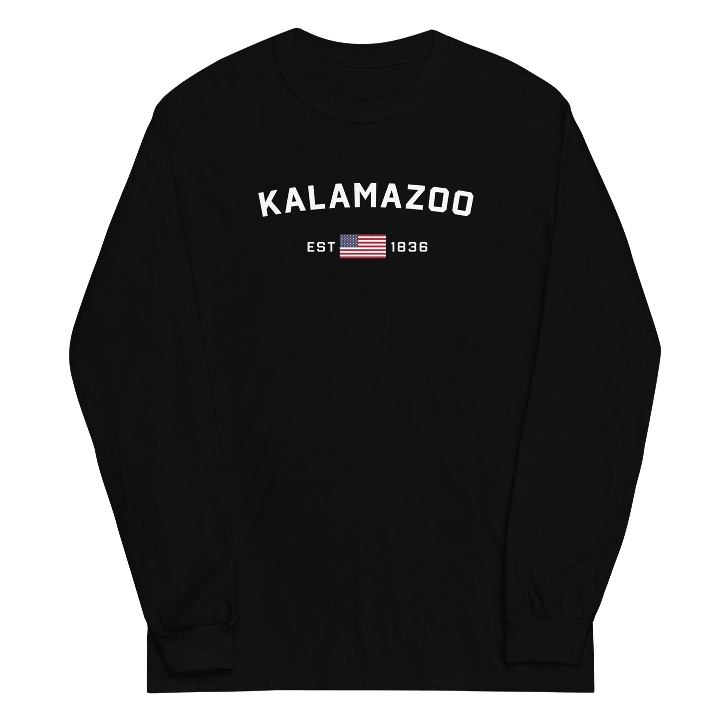 'Kalamazoo EST 1836' T-Shirt | Unisex Long Sleeve - Circumspice Michigan