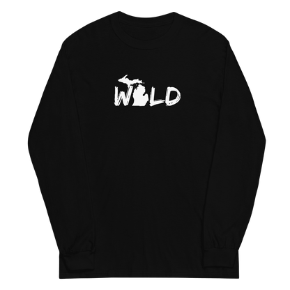 Michigan 'Wild' T-Shirt (Paintbrush Font) | Unisex Long Sleeve - Circumspice Michigan