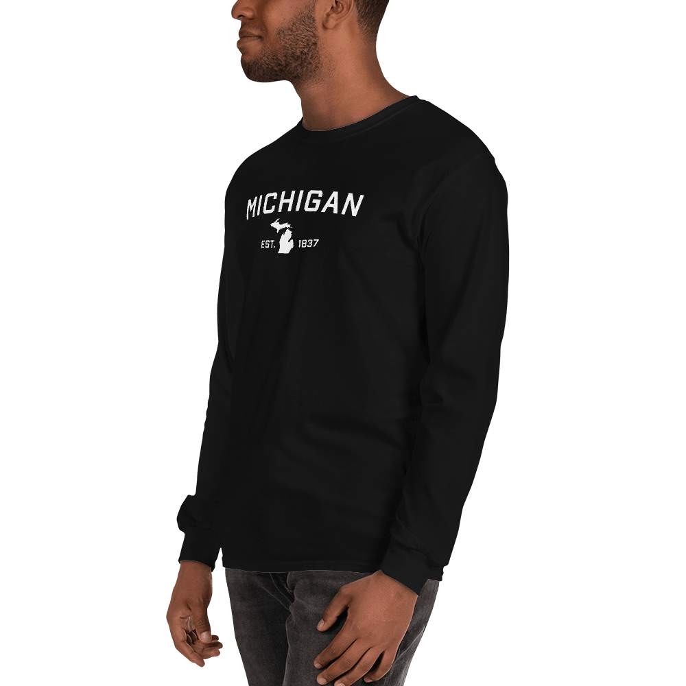 'Michigan EST 1837' T-Shirt | Unisex Long Sleeve - Circumspice Michigan