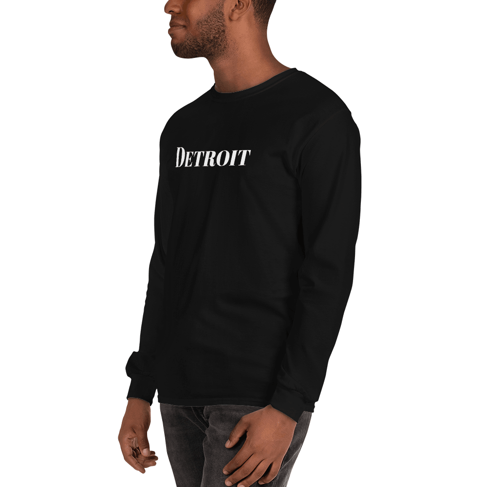 'Detroit' T-Shirt (Didone Font) | Unisex Long Sleeve - Circumspice Michigan