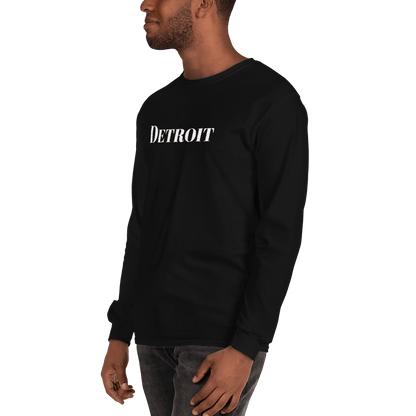 'Detroit' T-Shirt (Didone Font) | Unisex Long Sleeve - Circumspice Michigan