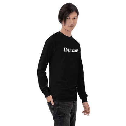 'Detroit' T-Shirt (Didone Font) | Unisex Long Sleeve - Circumspice Michigan