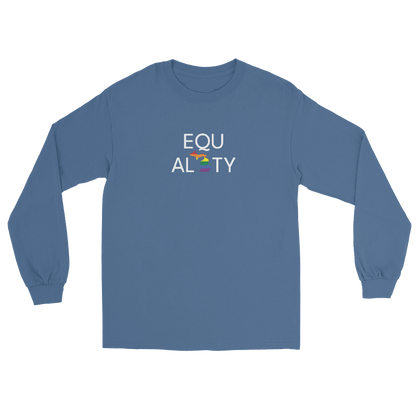 Michigan 'Equality' T-Shirt (LGBTQ Pride Colors) | Unisex Long Sleeve - Circumspice Michigan