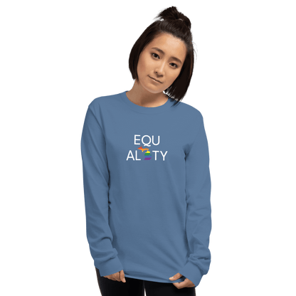 Michigan 'Equality' T-Shirt (LGBTQ Pride Colors) | Unisex Long Sleeve - Circumspice Michigan