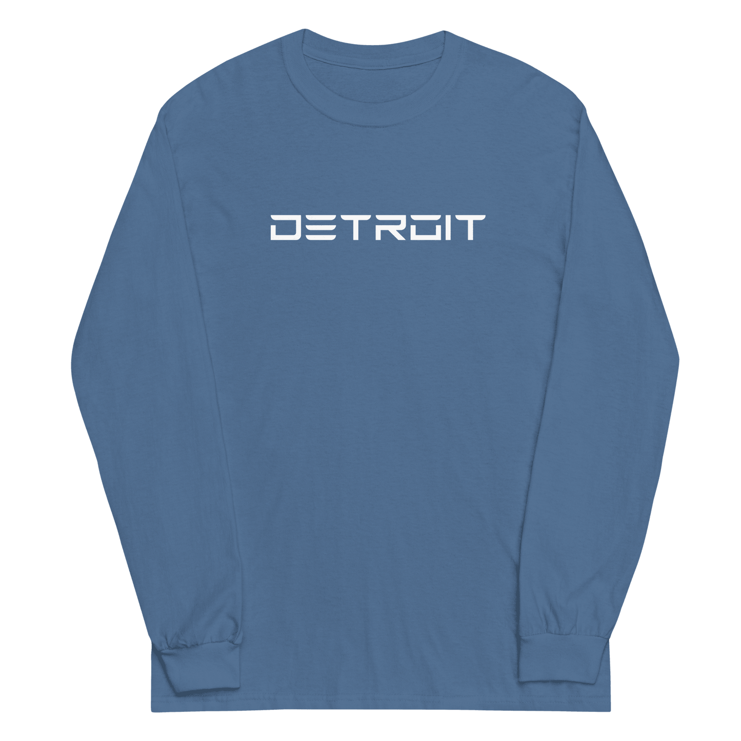 'Detroit' T-Shirt (Electric Font) | Unisex Long Sleeve - Circumspice Michigan