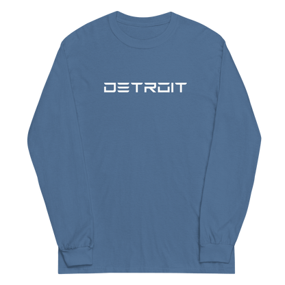 'Detroit' T-Shirt (Electric Font) | Unisex Long Sleeve - Circumspice Michigan