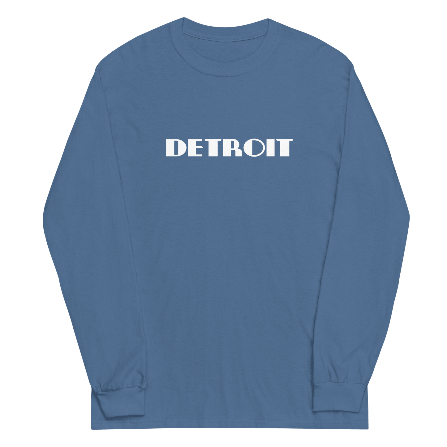 'Detroit' T-Shirt (Art Deco Font) | Unisex Long Sleeve - Circumspice Michigan