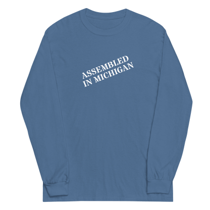 'Assembled in Michigan' T-Shirt | Unisex Long Sleeve - Circumspice Michigan