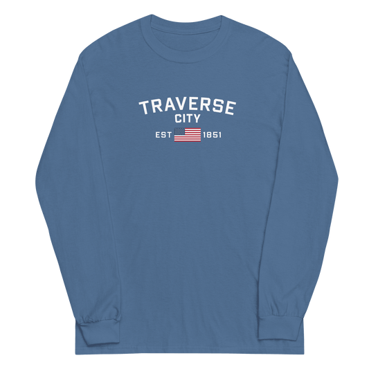 'Traverse City EST 1851' T-Shirt | Unisex Long Sleeve - Circumspice Michigan