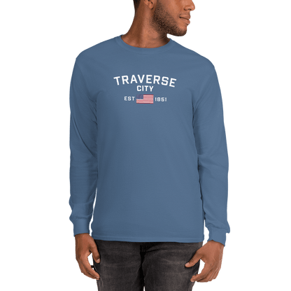 'Traverse City EST 1851' T-Shirt | Unisex Long Sleeve - Circumspice Michigan