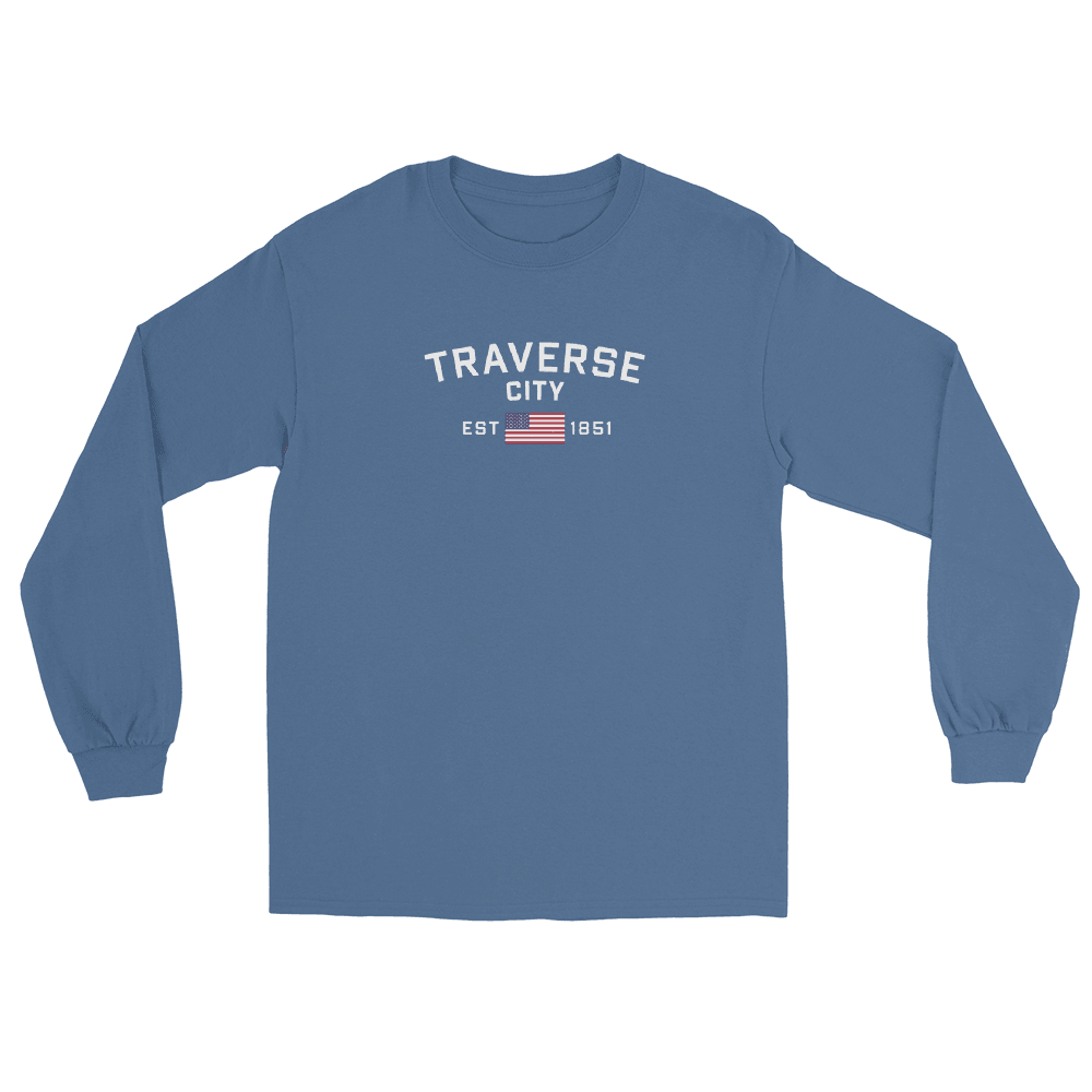 'Traverse City EST 1851' T-Shirt | Unisex Long Sleeve - Circumspice Michigan