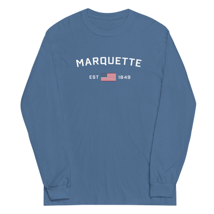 'Marquette EST 1849' T-Shirt | Unisex Long Sleeve - Circumspice Michigan