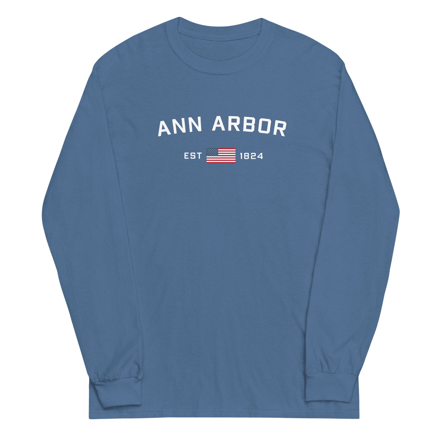 'Ann Arbor EST 1824' T-Shirt | Unisex Long Sleeve - Circumspice Michigan