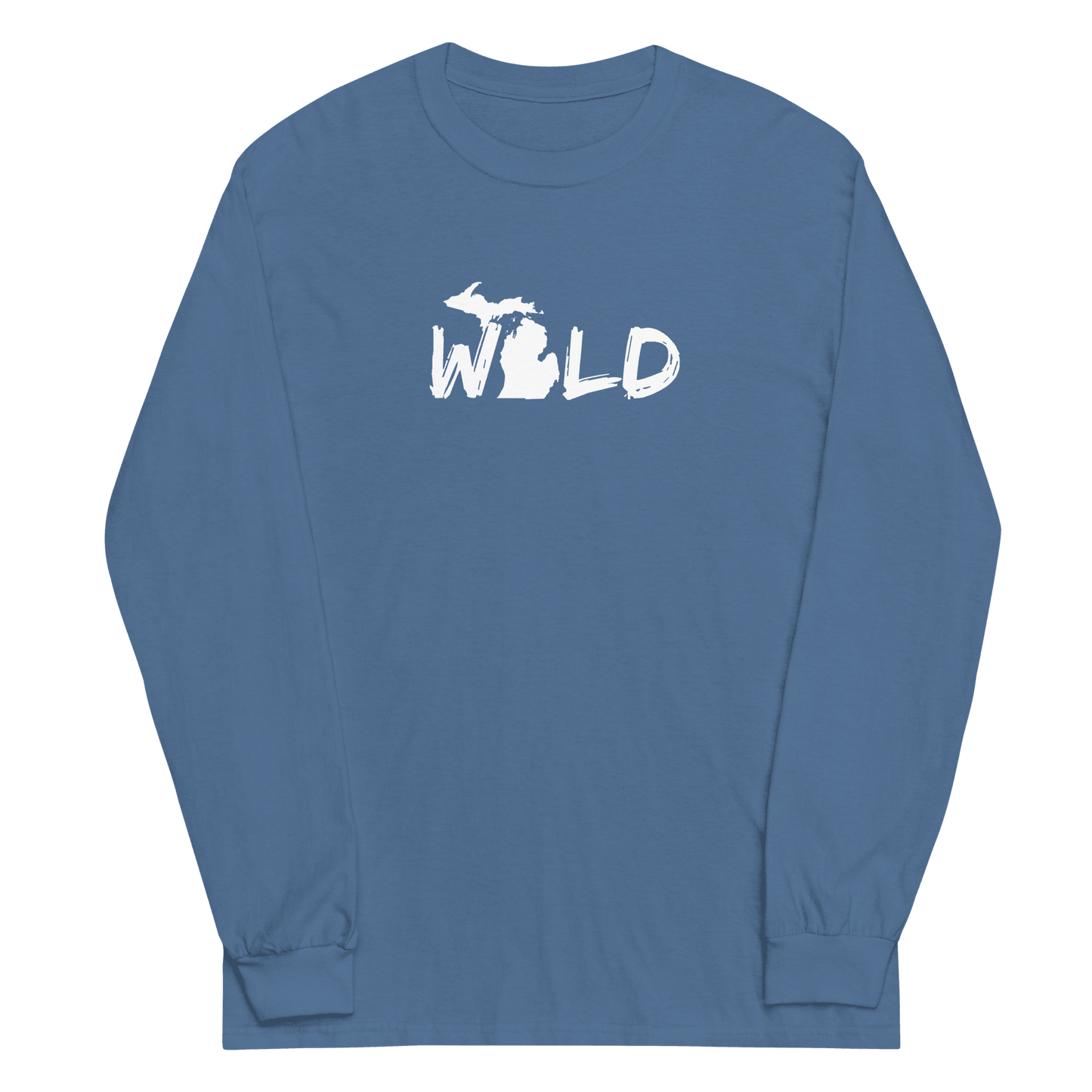 Michigan 'Wild' T-Shirt (Paintbrush Font) | Unisex Long Sleeve - Circumspice Michigan