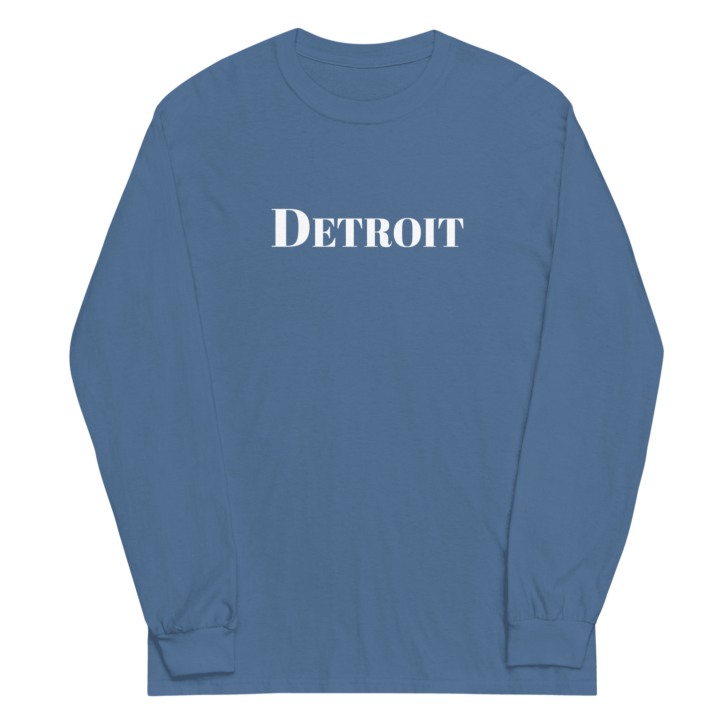 'Detroit' T-Shirt (Didone Font) | Unisex Long Sleeve - Circumspice Michigan