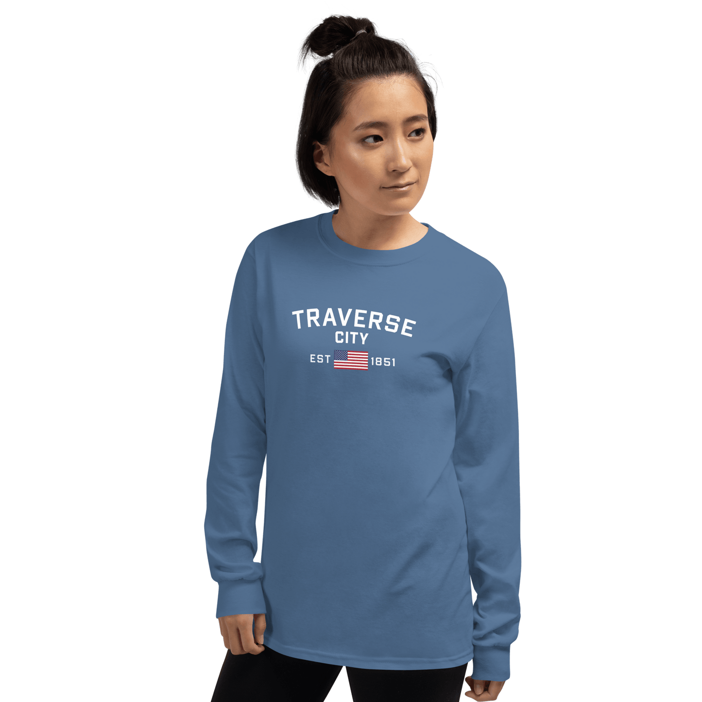 'Traverse City EST 1851' T-Shirt | Unisex Long Sleeve - Circumspice Michigan