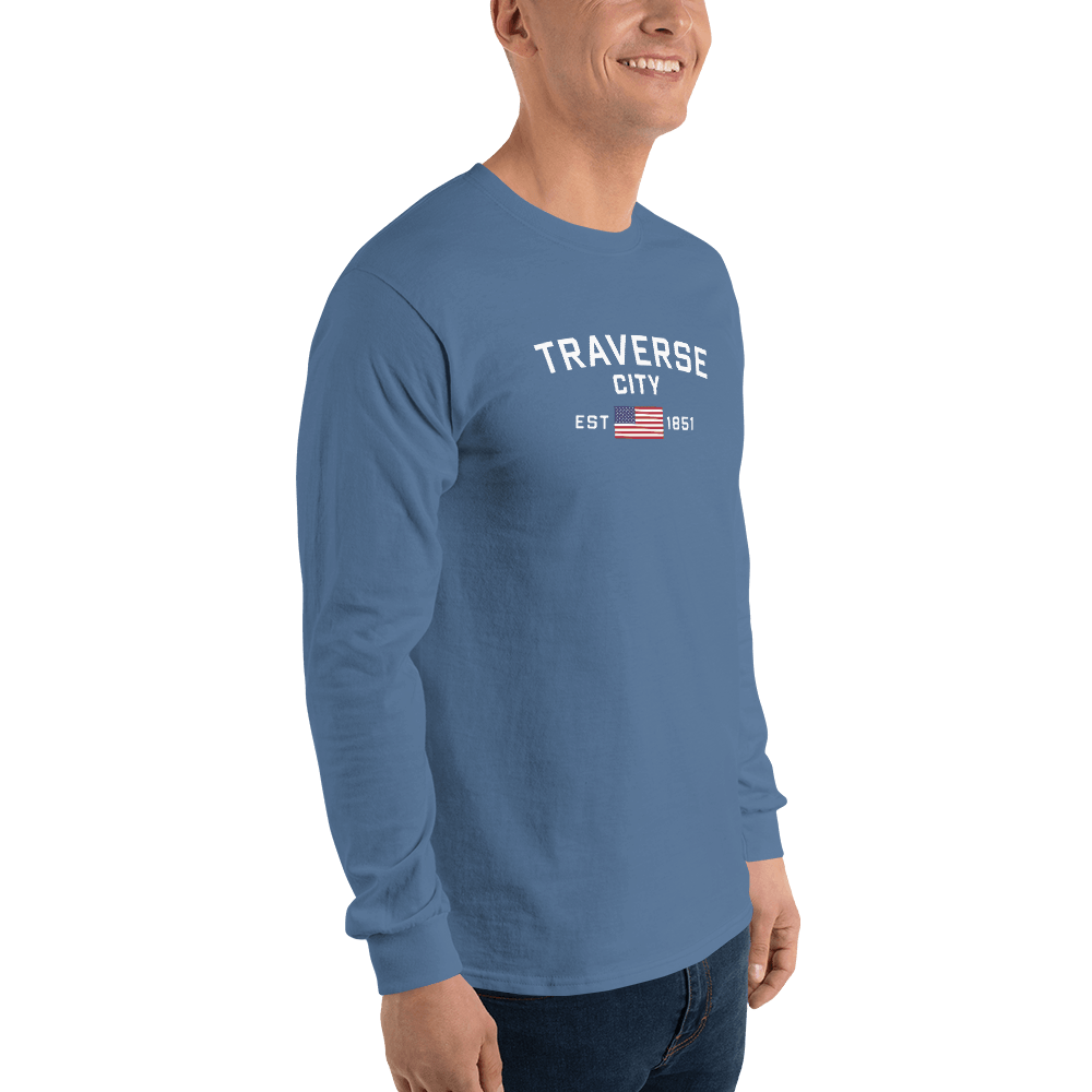 'Traverse City EST 1851' T-Shirt | Unisex Long Sleeve - Circumspice Michigan