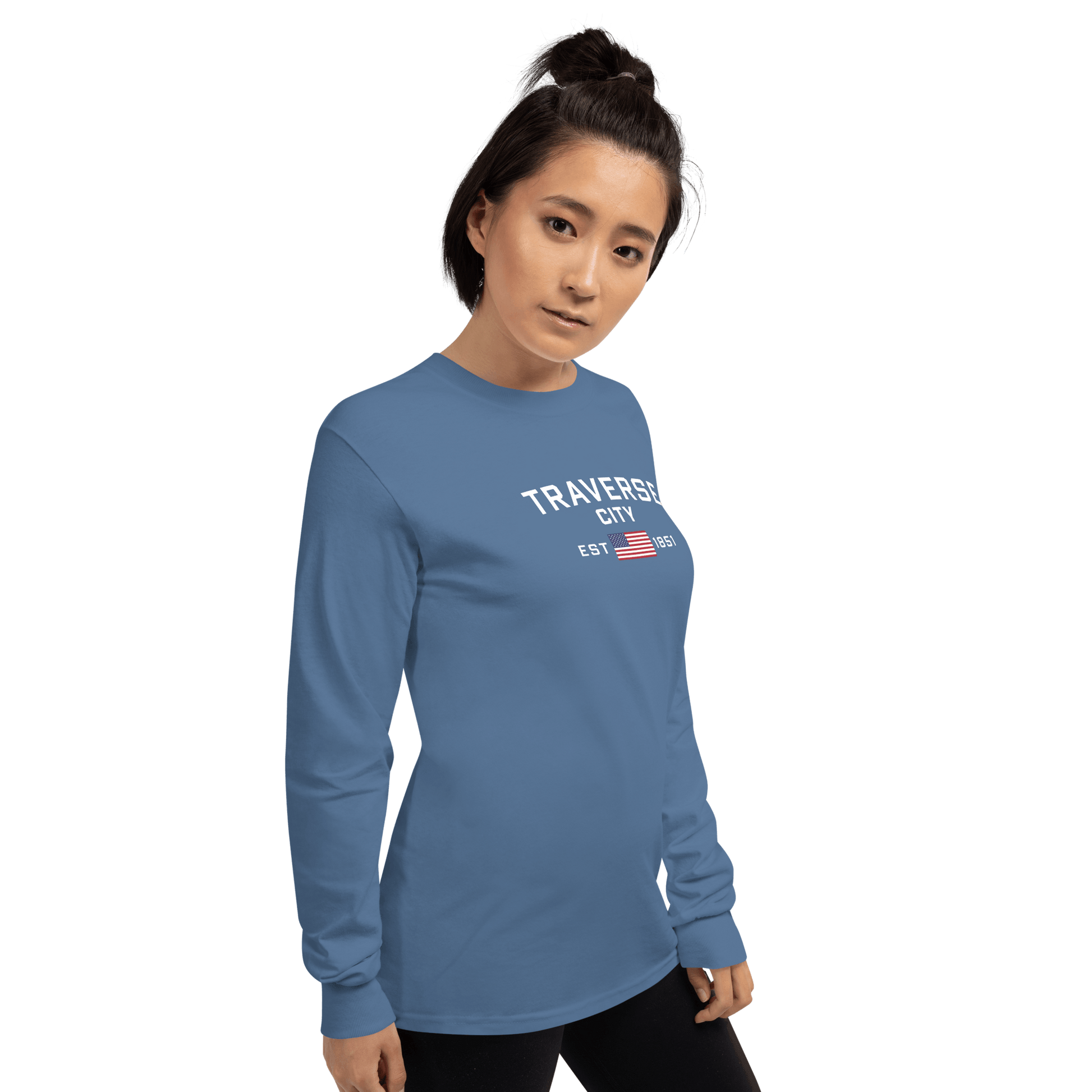 'Traverse City EST 1851' T-Shirt | Unisex Long Sleeve - Circumspice Michigan