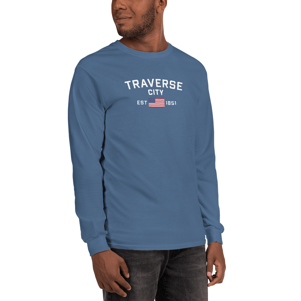 'Traverse City EST 1851' T-Shirt | Unisex Long Sleeve - Circumspice Michigan