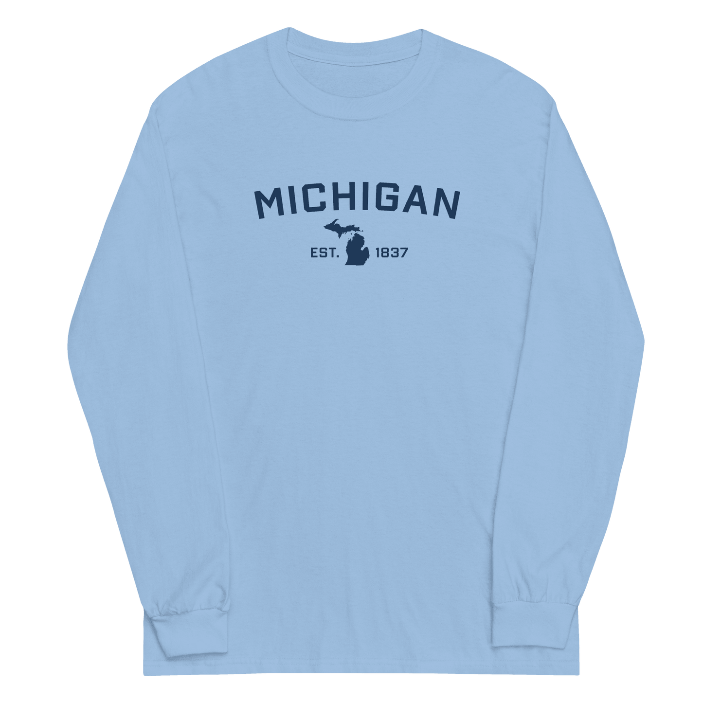 'Michigan EST 1837' T-Shirt | Unisex Long Sleeve - Circumspice Michigan