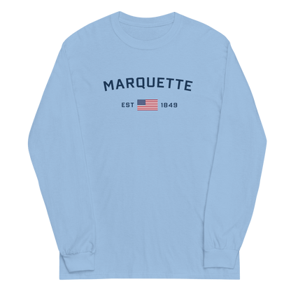 'Marquette EST 1849' T-Shirt | Unisex Long Sleeve - Circumspice Michigan