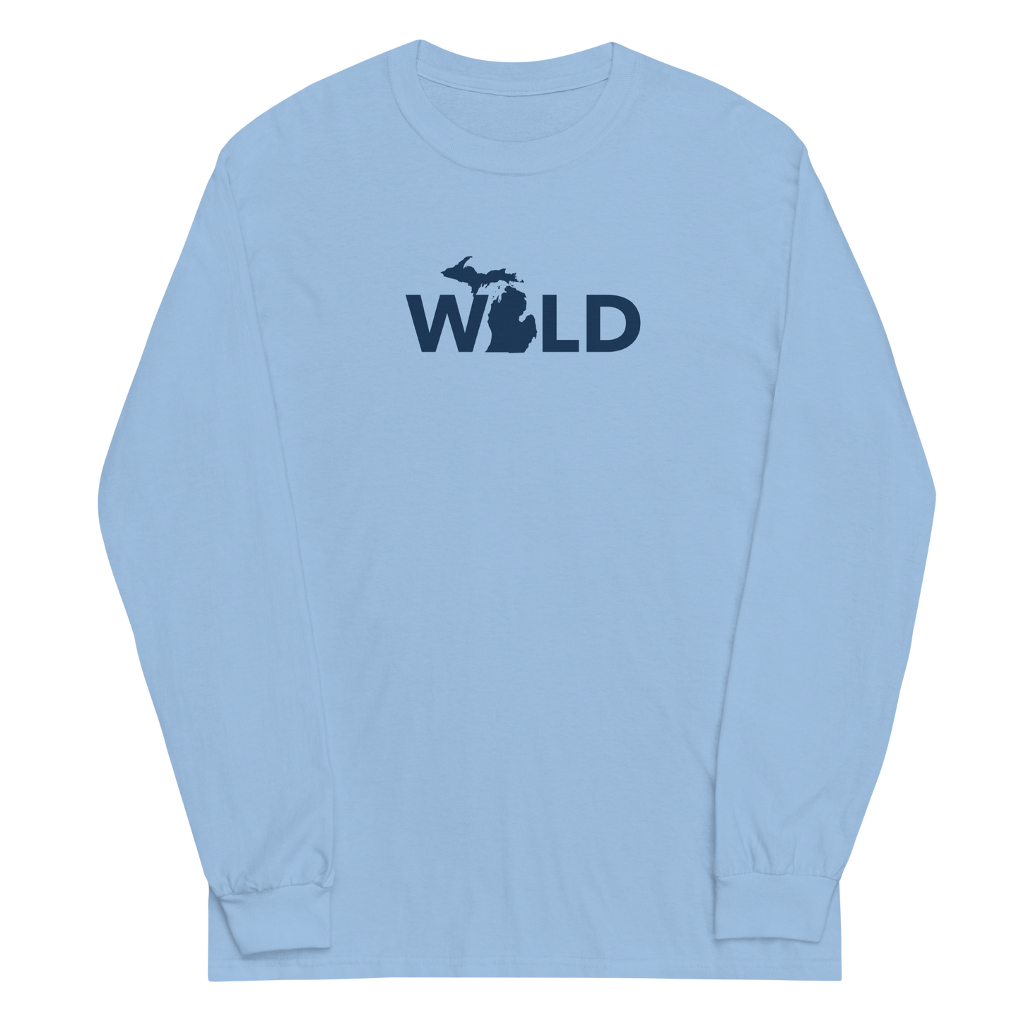 Michigan 'Wild' T-Shirt (Geometric Sans Font) | Unisex Long Sleeve