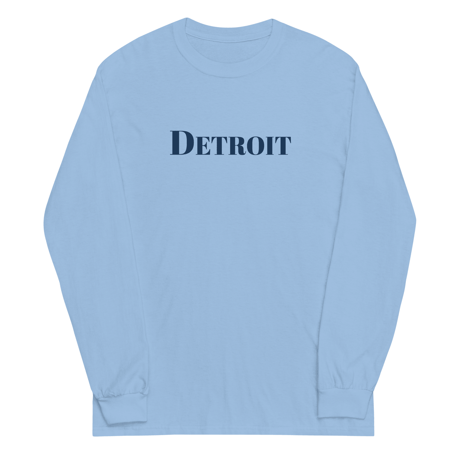 'Detroit' T-Shirt (Didone Font) | Unisex Long Sleeve - Circumspice Michigan