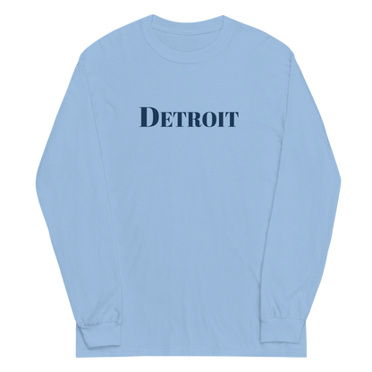 'Detroit' T-Shirt (Didone Font) | Unisex Long Sleeve - Circumspice Michigan