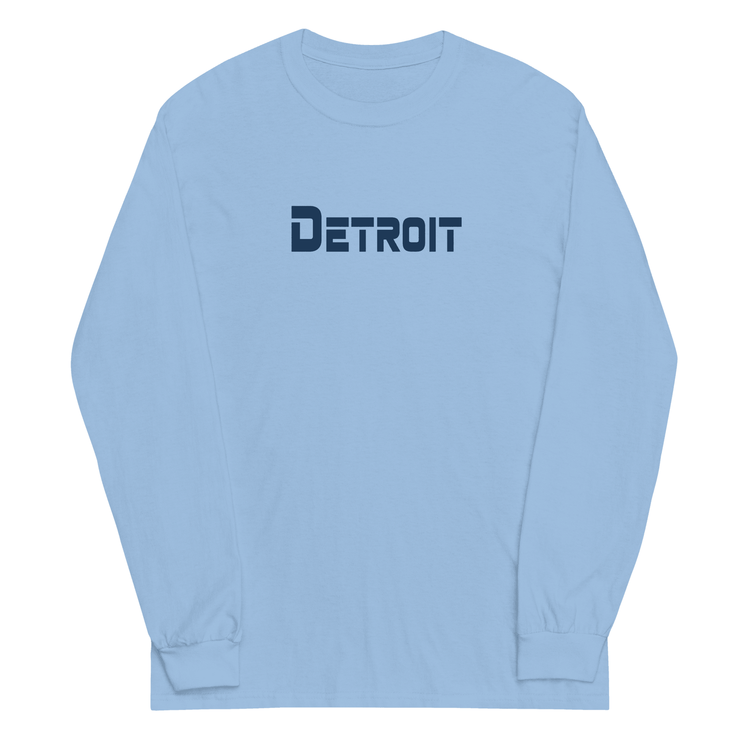 'Detroit' T-Shirt (1980s SciFi Font) | Unisex Long Sleeve - Circumspice Michigan