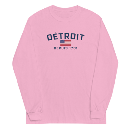 'Détroit Depuis 1701' T-Shirt | Unisex Long Sleeve