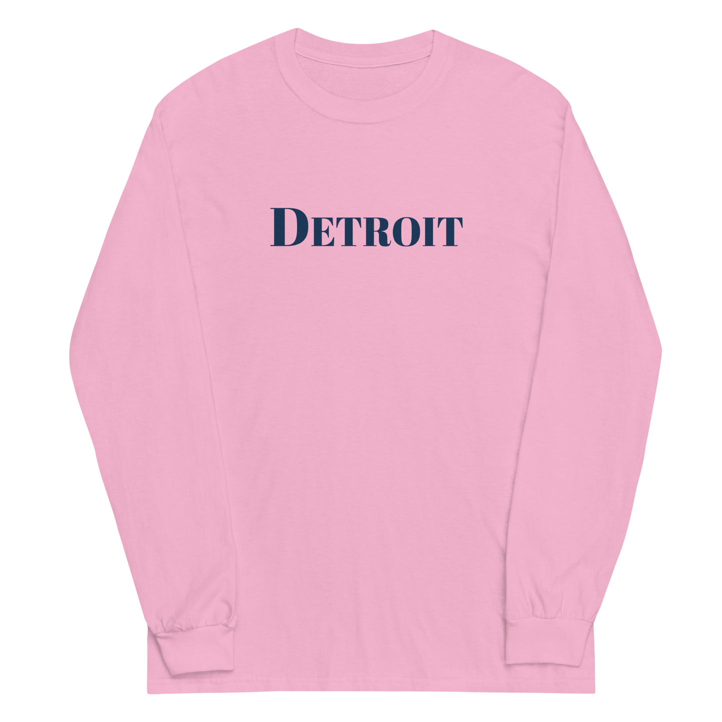 'Detroit' T-Shirt (Didone Font) | Unisex Long Sleeve